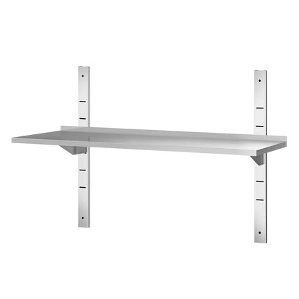 GGM Gastro Commercial Stainless Steel Wall Shelf PREMIUM - 1400x400mm - Single Tier