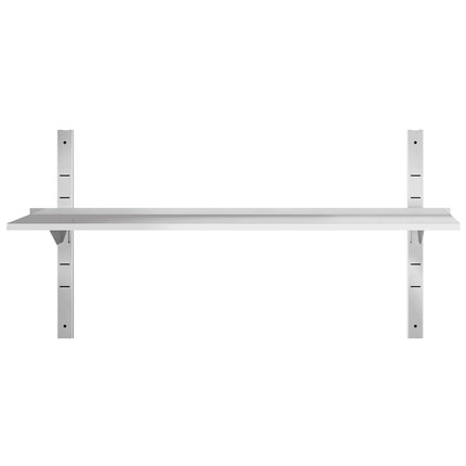 GGM Gastro Commercial Stainless Steel Wall Shelf PREMIUM - 1500x300mm - Single Tier