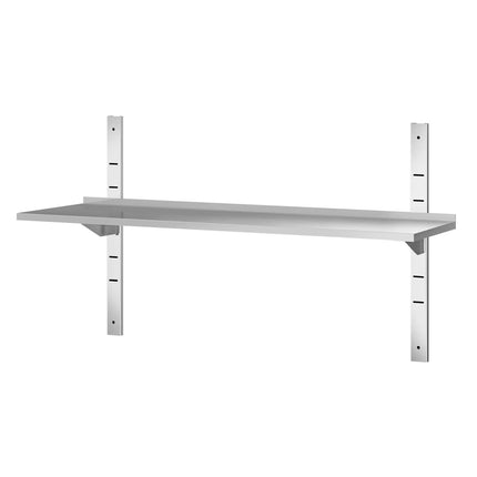GGM Gastro Commercial Stainless Steel Wall Shelf PREMIUM - 1500x400mm - Single Tier