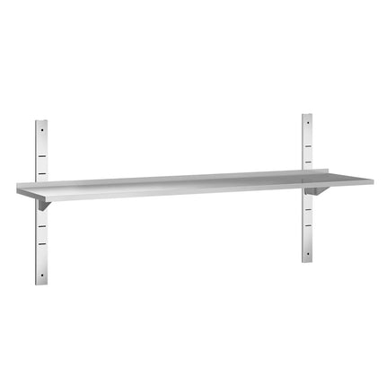 GGM Gastro Commercial Stainless Steel Wall Shelf PREMIUM - 1600x400mm - 3 Tiers