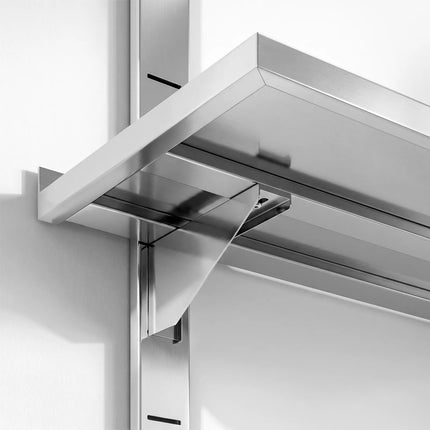GGM Gastro Commercial Stainless Steel Wall Shelf PREMIUM - 1800x300mm - 2 Tiers