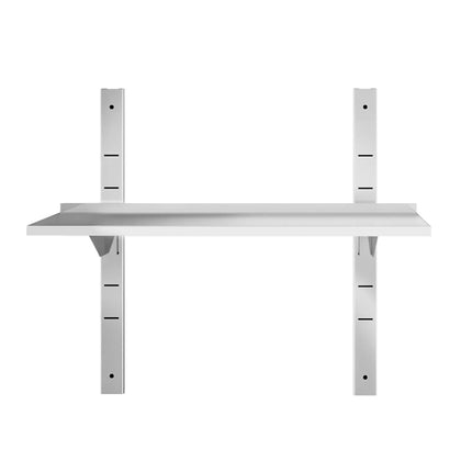 GGM Gastro Commercial Stainless Steel Wall Shelf PREMIUM - 800x300mm - 2 Tiers