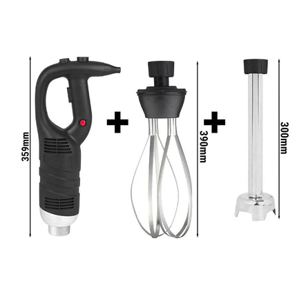 GGM Gastro Commercial Stick Blender - with Detachable 300mm Shaft & Whisk Attachment - 450W - Variable Speed