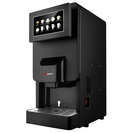 GGM Gastro Commercial tabletop instant hot drinks machine, 4 ingredient canisters — 2.0 kW — Touch — Black