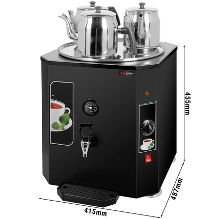 GGM Gastro Commercial Tea Urn Manual Fill - 37 Litres - 3.5 kW - with 3 teapots