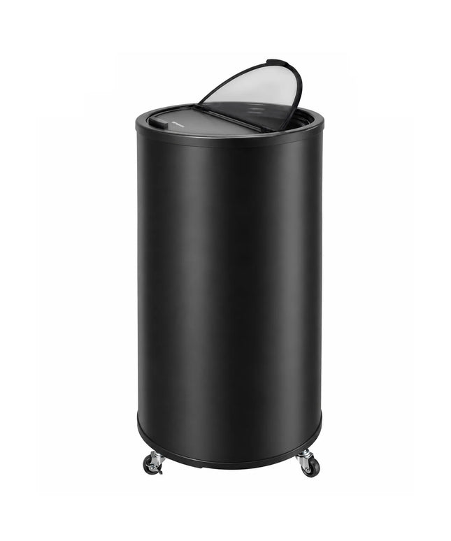 GGM Gastro Commercial Top Loading Bottle Cooler - Black; Glass Lid - 58L