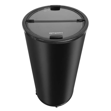 GGM Gastro Commercial Top Loading Bottle Cooler - Black; Glass Lid - 58L