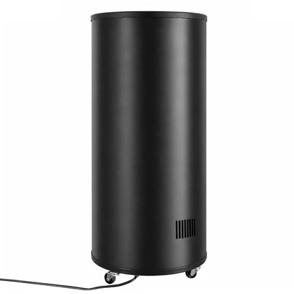 GGM Gastro Commercial Top Loading Bottle Cooler - Black; Glass Lid - 58L