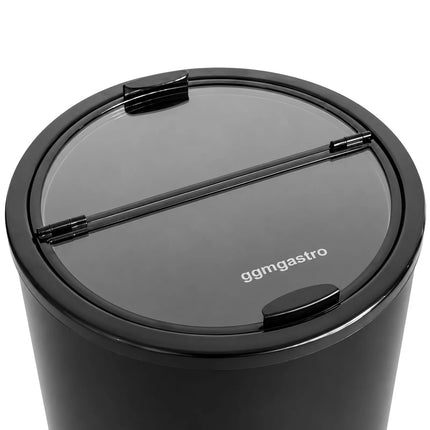 GGM Gastro Commercial Top Loading Bottle Cooler - Black; Glass Lid - 58L