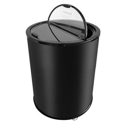 GGM Gastro Commercial Top Loading Bottle Cooler - Black; Glass Lid - 87L