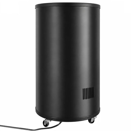 GGM Gastro Commercial Top Loading Bottle Cooler - Black; Glass Lid - 87L