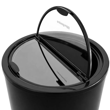 GGM Gastro Commercial Top Loading Bottle Cooler - Black; Glass Lid - 87L