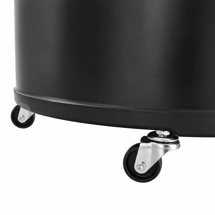 GGM Gastro Commercial Top Loading Bottle Cooler - Black; Glass Lid - 87L