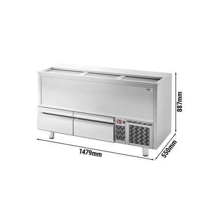 GGM Gastro Commercial Top Loading Bottle Cooler - Stainless steel - 445L