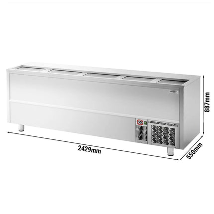 GGM Gastro Commercial Top Loading Bottle Cooler - Stainless steel - 800L