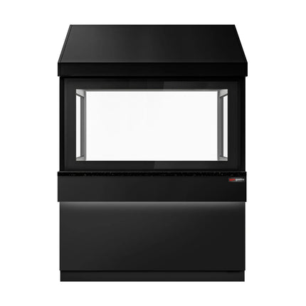 GGM Gastro Commercial Toronto Gas BBQ Chargrill – 1500 mm - Matt Black - Glass Guard - LED-lit