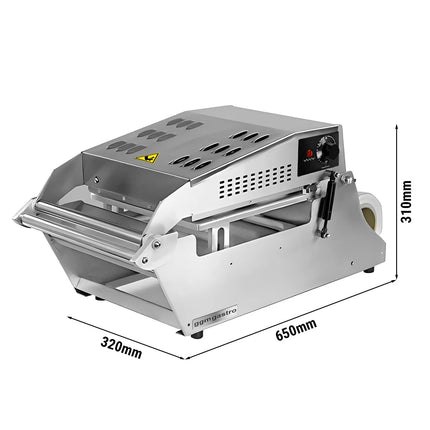 GGM Gastro Commercial Tray Sealer - 1kW - Tray Size: 270x250mm - Heated Surface: 270x250mm