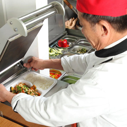 GGM Gastro Commercial Tray Sealer - 1kW - Tray Size: 270x250mm - Heated Surface: 270x250mm