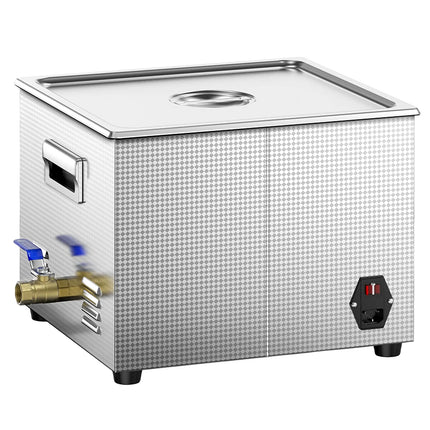 GGM Gastro Commercial Ultrasonic Cleaner - 15L - 360W Ultrasonic Power - 40kHz - Digital - with Heater - Degas - with Drain Tap