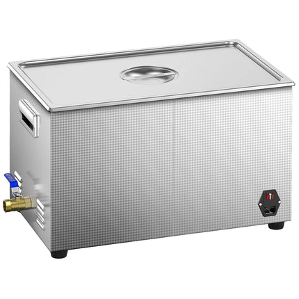 GGM Gastro Commercial Ultrasonic Cleaner - 30L - 600W Ultrasonic Power - 40kHz - Digital - with Heater - Degas - with Drain Tap