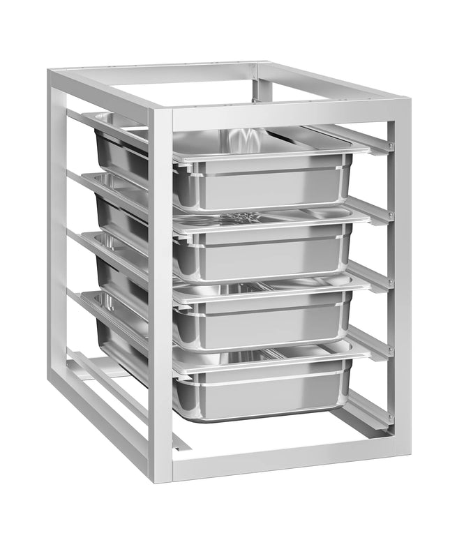 GGM Gastro Commercial Under-counter GN/EN Tray Rack – 5 levels - 450x560mm - GN 1/1 - for Work Tables Series ATK 600mm deep