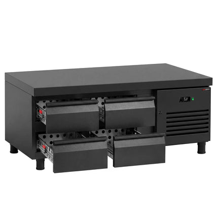 GGM Gastro Commercial Undercounter Fridge - +2 to +8°C - 1600mm - 4 Drawer - 4x GN 1/1