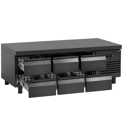 GGM Gastro Commercial Undercounter Fridge - +2 to +8°C - 2000mm - 6 Drawer - 6x GN 1/1
