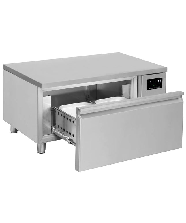 GGM Gastro Commercial Undercounter Fridge Freezer - Dual Temperature [-20 to +8°C] - 1200mm - 1 Drawer