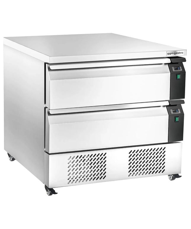 GGM Gastro Commercial Undercounter Fridge Freezer - Dual Temperature [-22 to +8°C] - 905mm - 2 Drawer - 4x GN 1/1