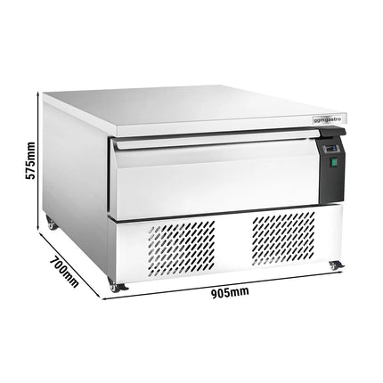 GGM Gastro Commercial Undercounter Fridge Freezer - Dual Temperature [-22 to +8°C] - 905mm - 1 Drawer - 2x GN 1/1
