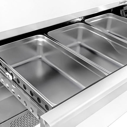 GGM Gastro Commercial Undercounter Fridge Freezer - Dual Temperature [-22 to +8°C] - 1230mm - 1 Drawer - 3x GN 1/1