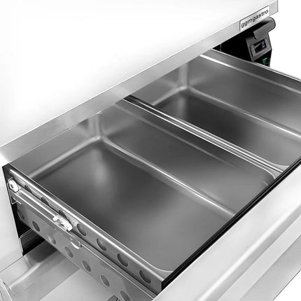 GGM Gastro Commercial Undercounter Fridge Freezer - Dual Temperature [-22 to +8°C] - 905mm - 1 Drawer - 2x GN 1/1