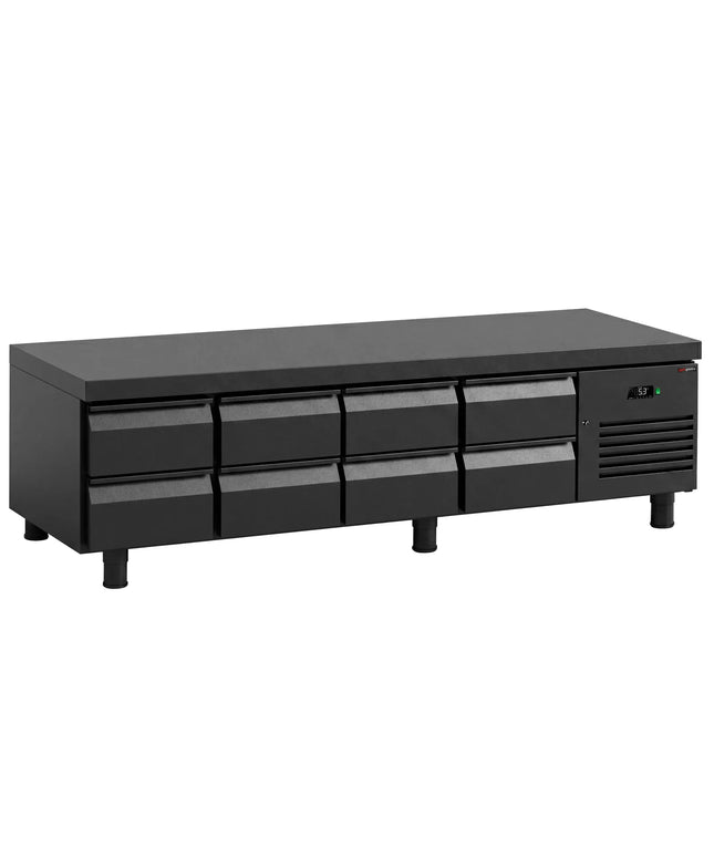 GGM Gastro Commercial Undercounter Fridge PREMIUM - +2 to +8°C - 2400mm - 8 Drawer - 8x GN 1/1