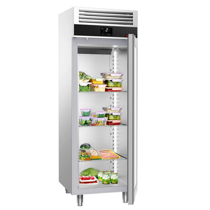 GGM Gastro Commercial Upright Display Fridge Stainless steel PREMIUM - 700L - with 1 glass door