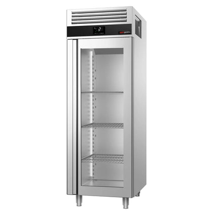GGM Gastro Commercial Upright Display Fridge Stainless steel PREMIUM - 700L - with 1 glass door