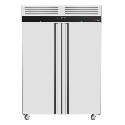 GGM Gastro Commercial Upright Freezer ECO - GN 2/1 - 960L - with 2 doors - On castors - For UK
