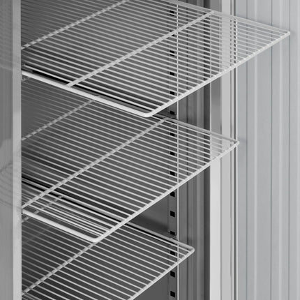 GGM Gastro Commercial Upright Freezer ECO – Stainless Steel – 2100 L – 3 Stainless Steel Doors – Plastic Interior Door Lining