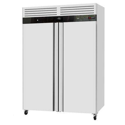 GGM Gastro Commercial Upright Freezer Stainless steel ECO - GN 2/1 - 1400L - with 2 doors - On castors