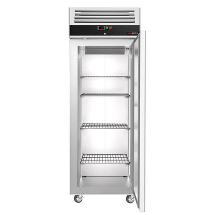 GGM Gastro Commercial Upright Freezer Stainless steel ECO - GN 2/1 - 440L - with 1 door - On castors