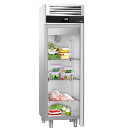 GGM Gastro Commercial Upright Freezer Stainless steel PREMIUM - 400L - with 1 door