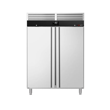 GGM Gastro Commercial Upright Freezer Stainless steel PREMIUM - GN 2/1 - 1200L - with 2 doors