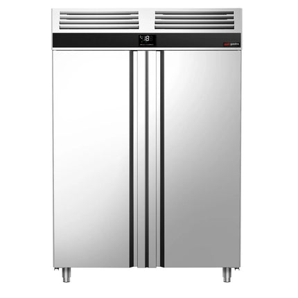 GGM Gastro Commercial Upright Freezer Stainless steel PREMIUM - GN 2/1 - 1400L - with 2 doors