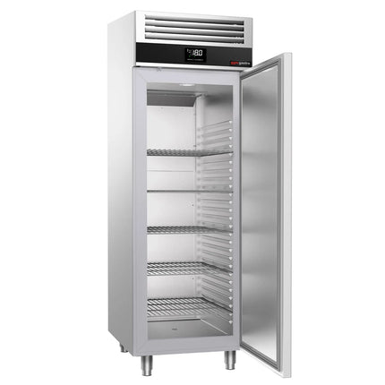 GGM Gastro Commercial Upright Freezer Stainless steel PREMIUM - GN 2/1 - 650L - with 1 glass door