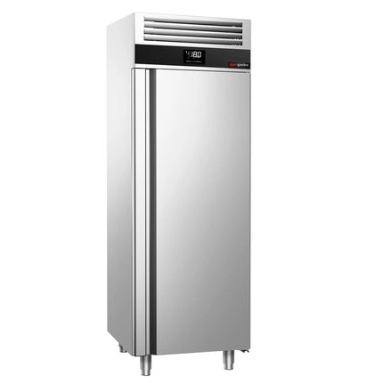 GGM Gastro Commercial Upright Freezer Stainless steel PREMIUM - GN 2/1 - 700L - with 1 glass door