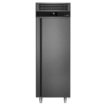 GGM Gastro Commercial Upright Freezer Stainless steel PREMIUM - GN 2/1 - 700L - with 1 glass door - Anthracite