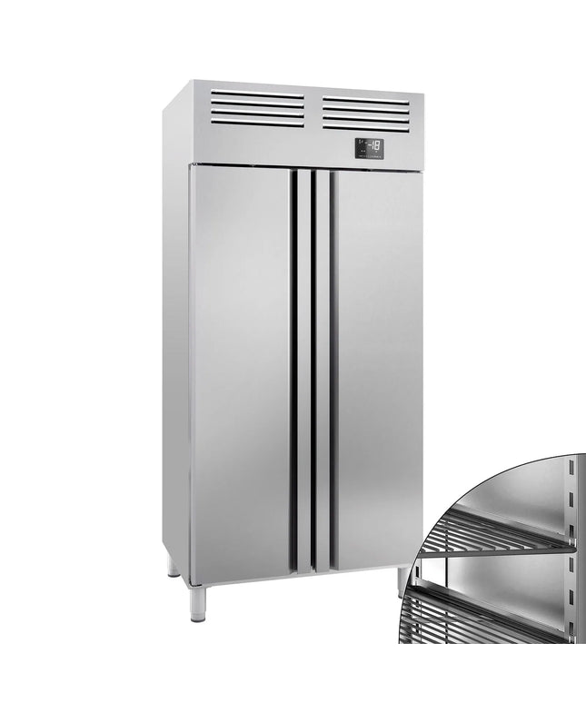 GGM Gastro Commercial Upright Freezer Stainless steel PREMIUM PLUS - GN 1/1 - 745L - with 2 doors