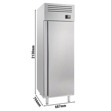 GGM Gastro Commercial Upright Freezer Stainless steel PREMIUM PLUS - GN 2/1 - 560L - with 1 door