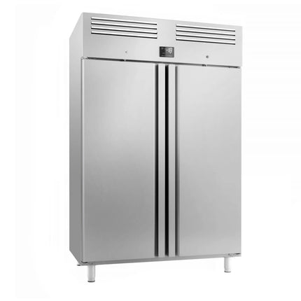 GGM Gastro Commercial Upright Freezer Stainless steel PREMIUM PLUS - GN 2/1 - 1240L - with 2 doors