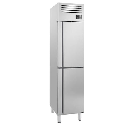 GGM Gastro Commercial Upright Freezer Stainless steel PREMIUM PLUS - GN 1/1 - 325L - with 2 half doors