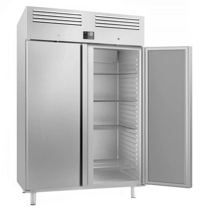 GGM Gastro Commercial Upright Freezer Stainless steel PREMIUM PLUS - GN 2/1 - 1240L - with 2 doors